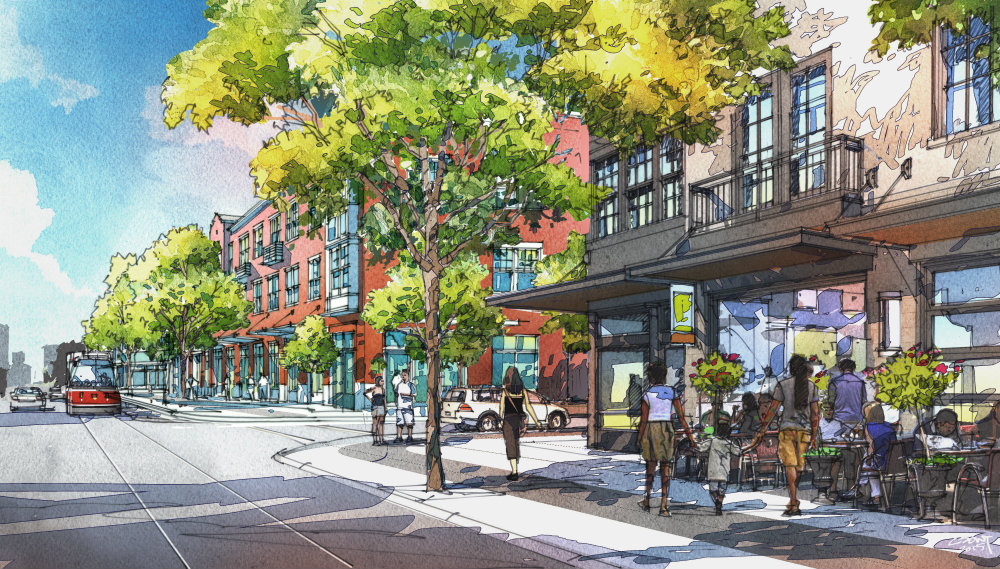 Rendering of the proposed changes to 14th Street at Preservation Square.